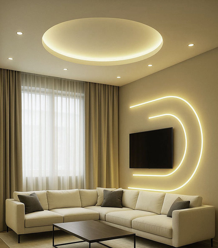 Mẫu trần thạch cao hiện đại